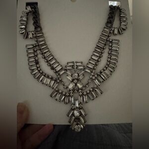 Elegant Silver Statement Necklace